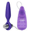 Booty Call Booty Glider Silicone Vibrating Butt Plug with Remote Control - Purple