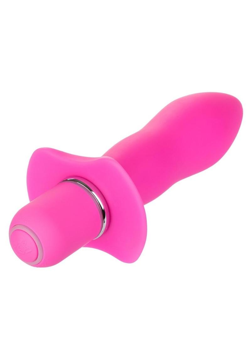 Booty Call Booty Rocket Silicone Vibrating Butt Plug - Pink