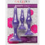 Booty Call Booty Trainer Starter Kit Silicone Anal Plugs 3 Assorted Sizes - Purple