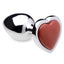 Booty Sparks Gemstones Red Jasper Heart Anal Plug