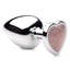 Booty Sparks Gemstones Rose Quartz Heart Anal Plug