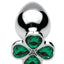 Booty Sparks Lucky Clover Gem Medium Anal Plug