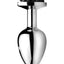 Booty Sparks Rose Butt Plug - Black/Metal - Medium