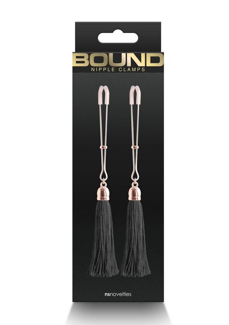 Bound Nipple Clamps T1 - Black/Metal/Rose Gold