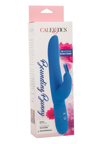 Bounding Bunny Silicone Rabbit Vibrator - Blue