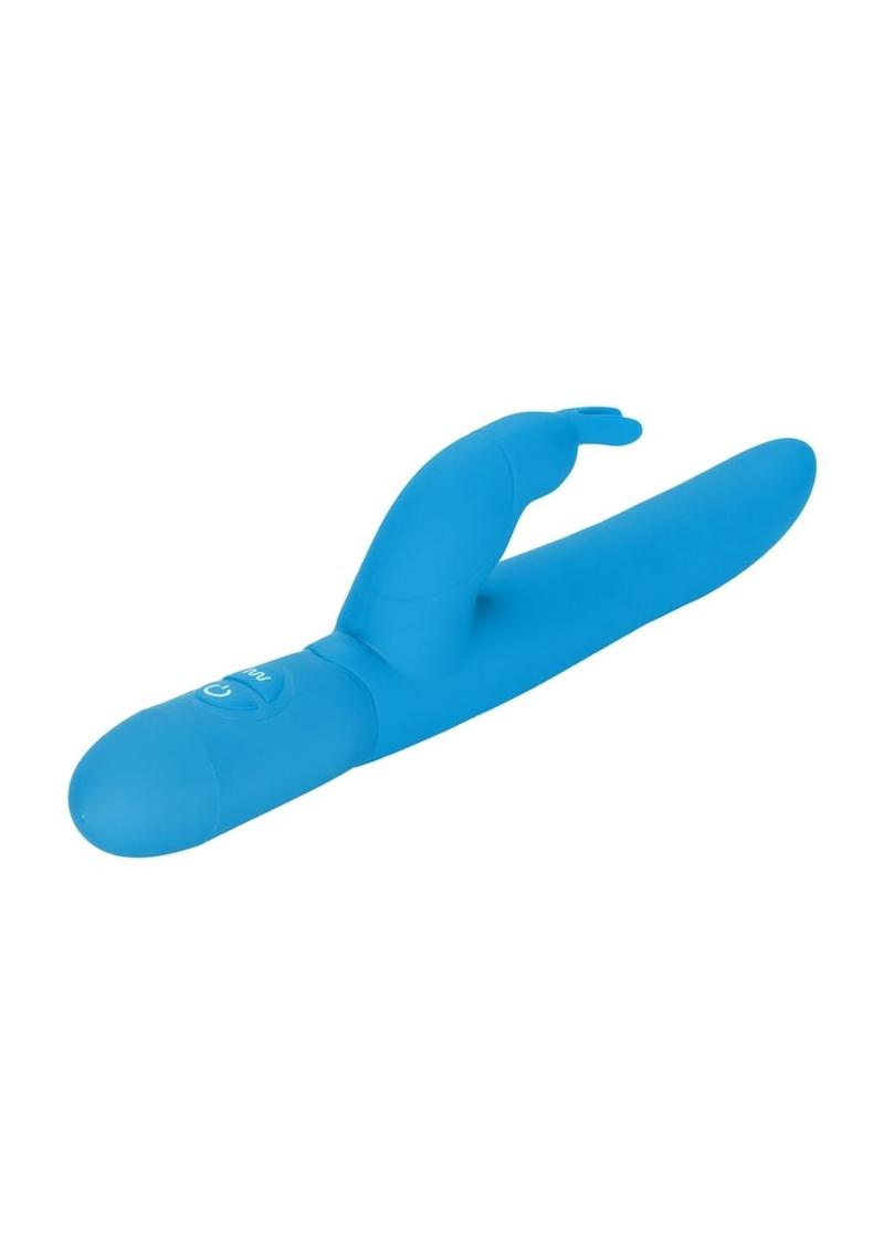 Bounding Bunny Silicone Rabbit Vibrator - Blue