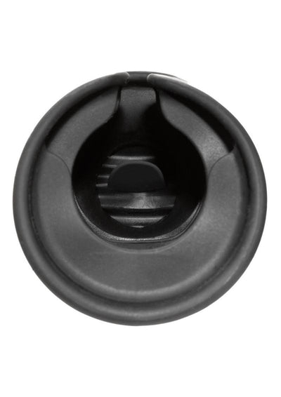 Boundless Flickering Rechargeable Silicone Stroker - Black