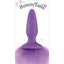 Bunny Tails Silicone Butt Plug - Purple