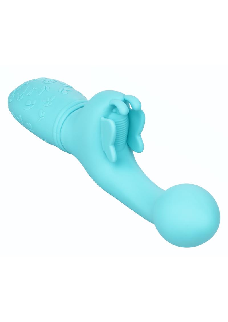 Butterfly Kiss Rechargeable Silicone Dual Vibrator