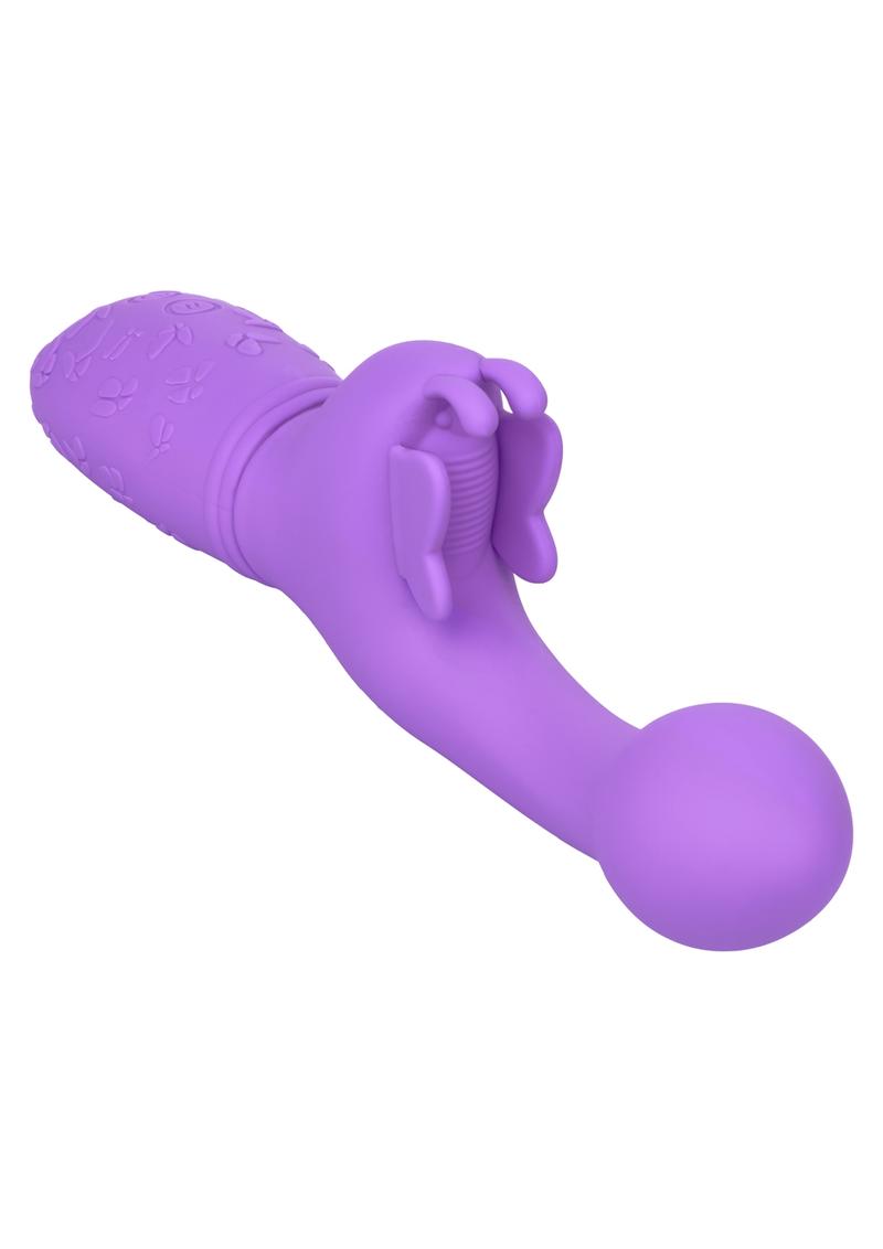 Butterfly Kiss Rechargeable Silicone Dual Vibrator