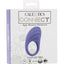 Calexotics Connect Couples Ring Rechargeable Silicone App Compatible Cock Ring with Remote - Purple