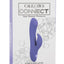 Calexotics Connect Dual Stimulator Rechargeable Silicone App Compatible Dual Vibrator with Remote - Purple