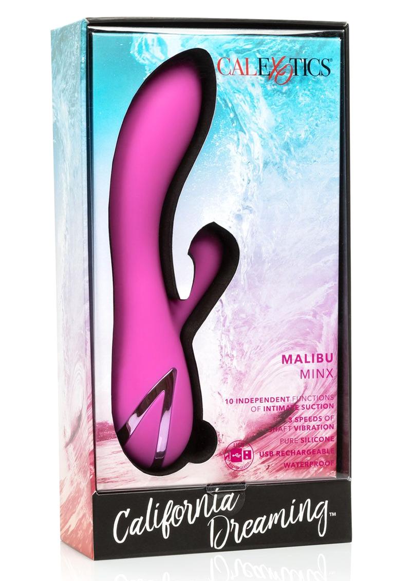 California Dreaming Malibu Minx Rechargeable Silicone Vibrator - Purple