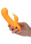 California Dreaming Montecito Muse Rechargeable Silicone Dual Vibrator - Orange