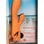 California Dreaming Newport Beach Babe Rechargeable Silicone Thumping Vibrator - Orange