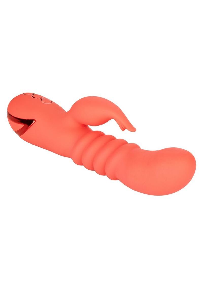 California Dreaming Orange County Cutie Rechargeable Silicone Vibrator - Orange