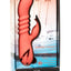 California Dreaming Orange County Cutie Rechargeable Silicone Vibrator - Orange