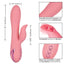 California Dreaming Pasadena Player Rechargeable Rotating Silicone Vibrator - Pink