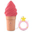 Cand'ice Rechargeable Silicone Clitoral Stimulator - Raspberry Jolly - Red