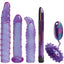 Carnal Collection Set with Silicone Sleeves - Purple