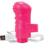 Charged Fing O Rechargeable Finger Mini Vibrator Waterproof - Pink