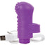 Charged Fing O Rechargeable Finger Mini Vibrator Waterproof - Purple