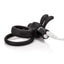 Charged Ohare Rechargeable Silicone Waterproof Rabbit Cock Ring - Black