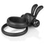 Charged Ohare XL Silicone USB Rechargeable Wearable Rabbit Vibrating Cock Ring - Black (Individual