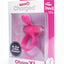 Charged Ohare XL Silicone USB Rechargeable Wearable Rabbit Vibrating Cock Ring Pink (Individual - Pink - XLarge