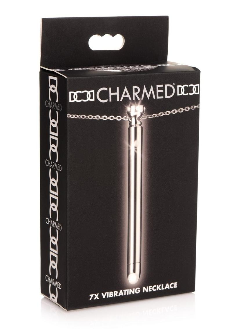 Charmed Rechargeable Stainless Steel 7x Vibrating Necklace