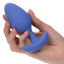 Cheeky Rechargeable Silicone Glow In The Dark Butt Plug - Blue/Glow In The Dark - Large