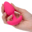 Cheeky Rechargeable Silicone Glow In The Dark Butt Plug - Glow In The Dark/Pink