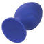 Cheeky Silicone Textured Anal Plugs - Blue/Purple - Large/Small - Set Of 2