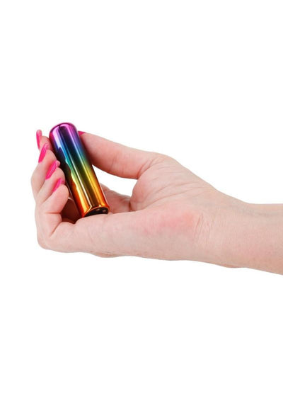 Chroma Rainbow Rechargeable Vibrator - Multicolor - Small