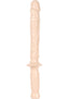 Classic The Manhandler with Handle Dildo - Flesh/Vanilla - 10in