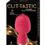 Clit-Tastic Intense Dual Massager Rechargeable Silicone Vibrator with Clitoral Stimulator