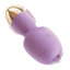 Clit-Tastic Intense Dual Massager Rechargeable Silicone Vibrator with Clitoral Stimulator - Lavender/Purple