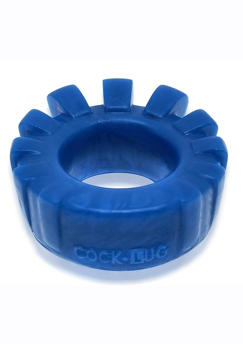 Cock-Lug Silicone Lugged Cock Ring - Marine