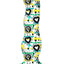 Collage Diamonds and Hearts Curvy Silicone Dildo - Multicolor