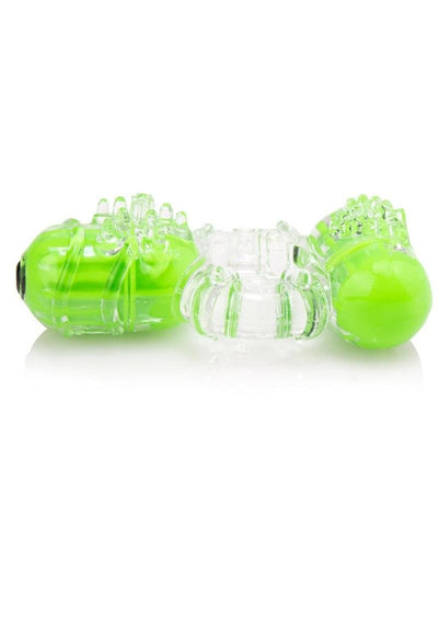 Color Pop Big O 2 Silicone Double Vibrating Cock Ring Waterproof - Assorted Colors