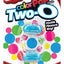 Color Pop Quickie Two-O Silicone Dual Vibrating Cock Ring - Blue