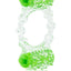 Color Pop Quickie Two-O Silicone Dual Vibrating Cock Ring - Green
