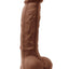 Colours Dual Density Silicone Dildo - Caramel - 5in