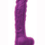 Colours Dual Density Silicone Dildo - Purple - 8in