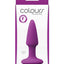 Colours Pleasure Plug Silicone Butt Plug - Mini - Purple - XSmall