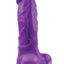 Colours Pleasures Silicone Thick Dildo - Purple - 8in