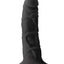 Colours Pleasures Silicone Thin Dildo - Black - 5in