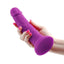 Colours Pleasures Silicone Vibrating Dildo - Purple - 7in