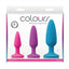 Colours Pleasures Trainer Kit Silicone Anal Plugs Assorted Sizes - Assorted Colors/Multicolor