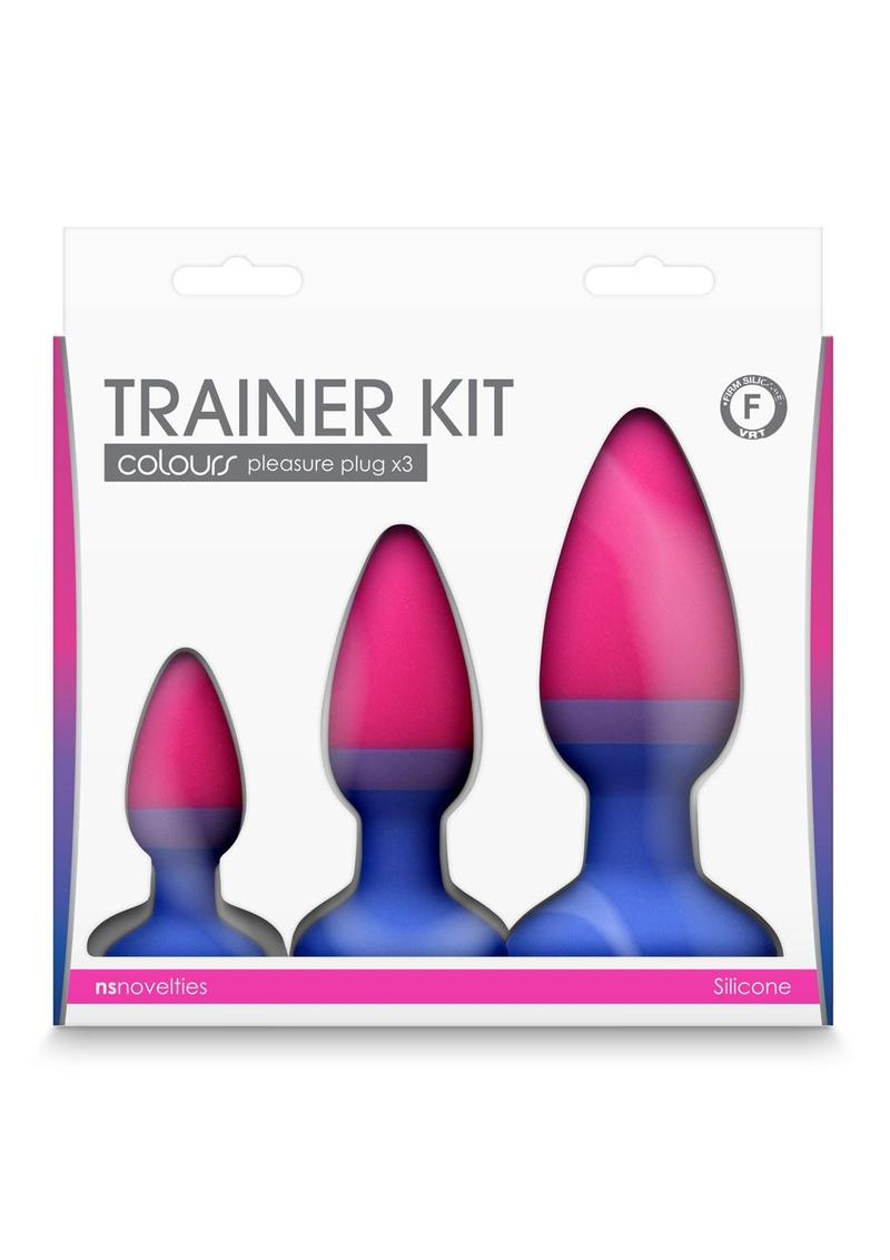 Colours Trainer Silicone Anal Plug Kit - Assorted Colors